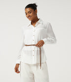 Long Sleeve Work Shirt — White — view 5