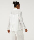 Long Sleeve Work Shirt — White — view 2
