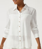 Long Sleeve Work Shirt — White — view 6