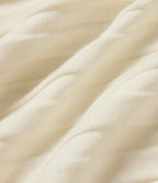 V Neck Long Sleeve Casual Jumper — White — view 7