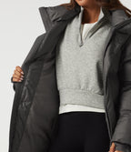 Hooded Long Sleeve Work Padded Jacket with Pockets — Catacombs — view 6