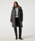 Hooded Long Sleeve Work Padded Jacket with Pockets — Catacombs — view 1
