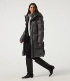 Hooded Long Sleeve Work Padded Jacket with Pockets — Catacombs — view 3