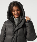 Hooded Long Sleeve Work Padded Jacket with Pockets — Catacombs — view 4