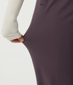 Mid Rise Tapered Work Trousers with Pockets — Dusky Evening purple — view 6