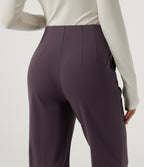 Mid Rise Tapered Work Trousers with Pockets — Dusky Evening purple — view 5