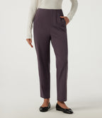 Mid Rise Tapered Work Trousers with Pockets — Dusky Evening purple — view 1