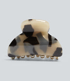 Leopard Print Metal Casual Hair Clip — Black Yellow Leopard Print — view 2