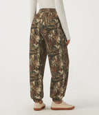 High Waisted Casual Sweatpants with Pockets — Fall Birch Camo — view 2