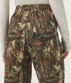 High Waisted Casual Sweatpants with Pockets — Fall Birch Camo — view 5