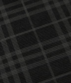 High Waisted Straight Leg Corduroy Casual Trousers with Pockets — Blue Slate Argyle — view 7