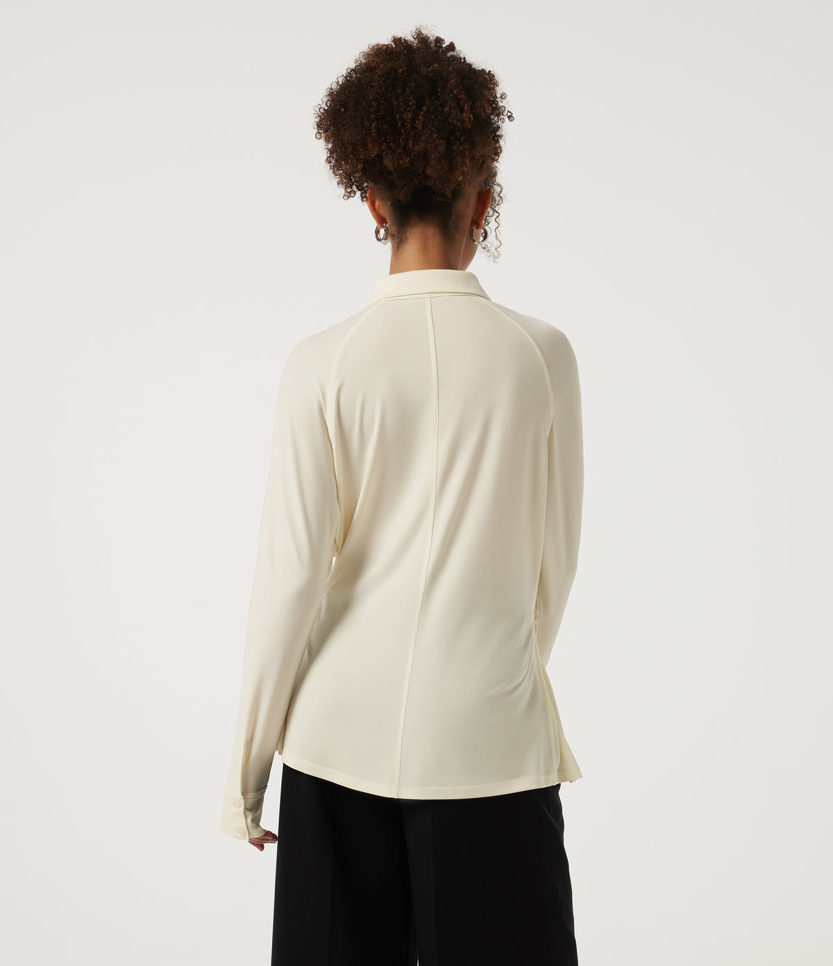Raglan Long Sleeve Casual Shirt — Halo Linen — view 2