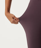 Airy V Neck Sleeveless Contrast Lace Yoga Jumpsuit with Built-in Bra - Edition — Potent Purple — view 7