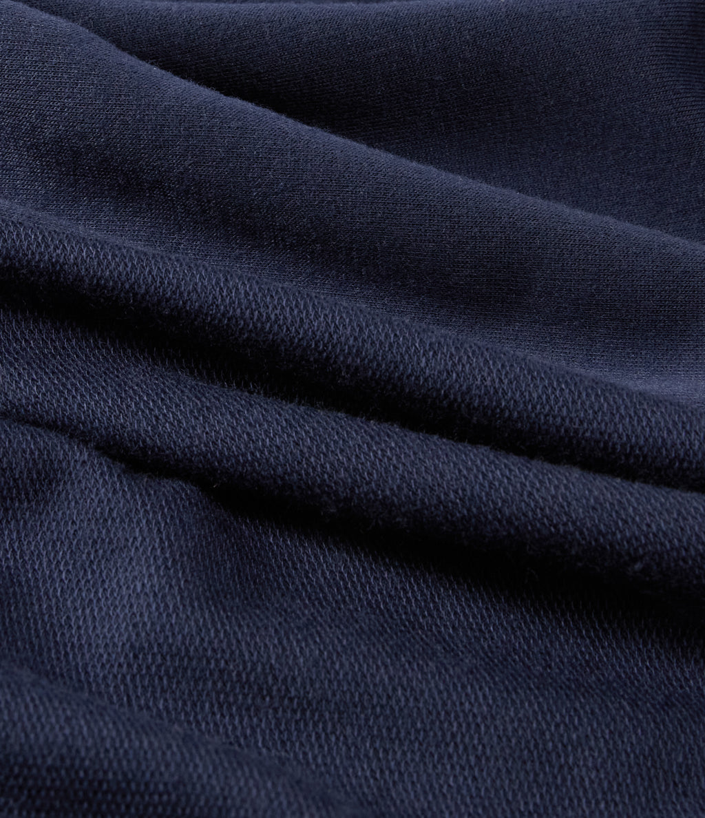 High Waisted Wide Leg Casual Sweatpants with Pockets — Black Iris — view 7