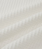 Hooded Waffle Long Sleeve Casual Sweatshirt — White — view 8
