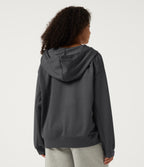 Drop Shoulder Long Sleeve Casual Hoodie Sweatshirt — Ombre Blue — view 2