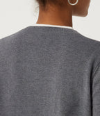 Round Neck Long Sleeve Stripe Work Jumper — City Skyline — view 6