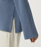 Round Neck Long Sleeve Casual Jumper with Pockets — Troposphere — view 6