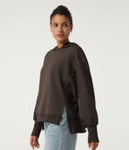 Hooded Long Sleeve Casual Sweatshirt — Delicioso — view 3