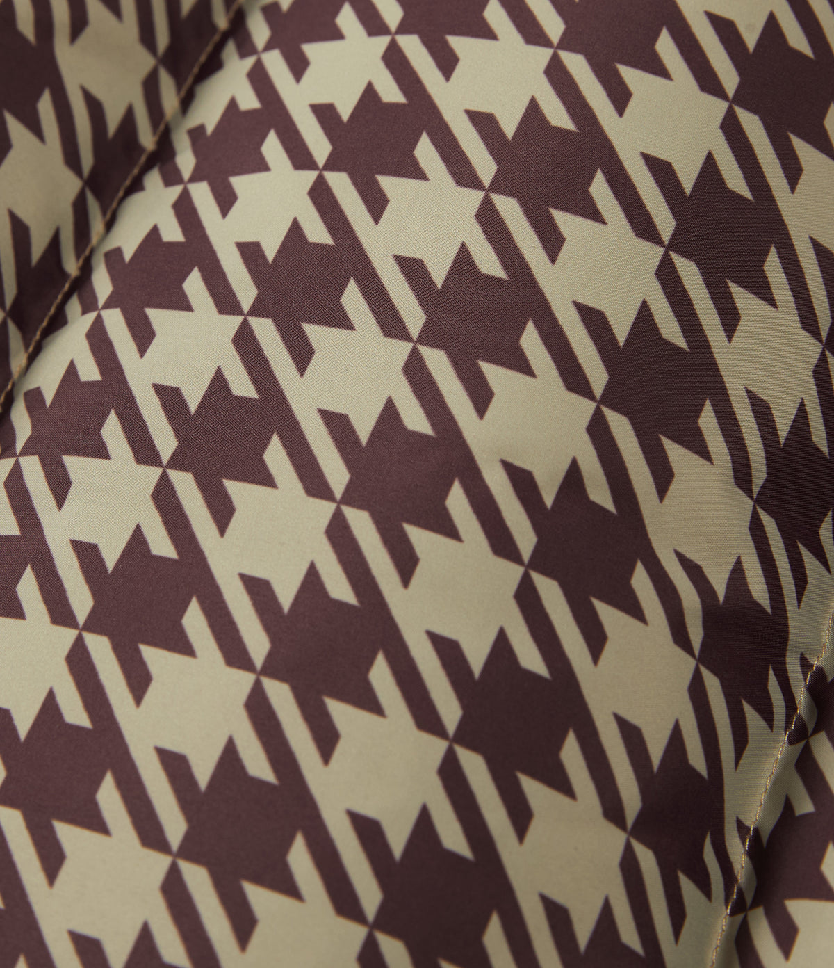Hooded Quilted Print Casual Padded Vest with Pockets — Plum Jam Check — view 8