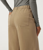 High Waisted Baggy Work Chino Cotton Trousers with Pockets — Starfish — view 5