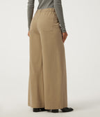 High Waisted Baggy Work Chino Cotton Trousers with Pockets — Starfish — view 2