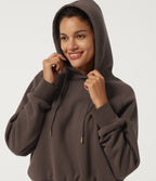 Raglan Long Sleeve Plain Casual Hoodie — Shopping Bag — view 5