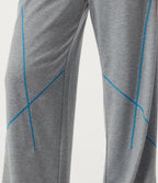 High Waisted Drawstring Baggy Color Block Casual Sweatpants with Pockets — Airy Space — view 6