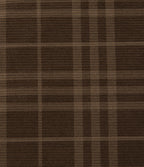 High Waisted Drawstring Wide Leg Plaid Corduroy Casual Trousers with Pockets — Cocoa Tartan — view 6